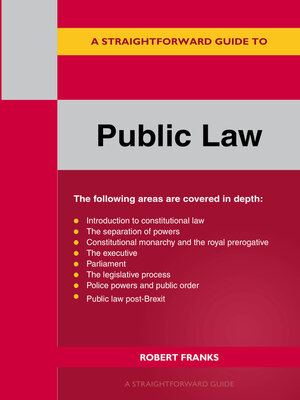 cover image of A Straightforward Guide to Public Law
